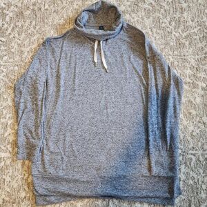 "UNISEX" OLD NAVY GRAY LONG SLEEVE PULLOVER W/POCKETS - XXL TALL